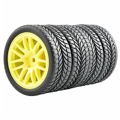 Yurefax Grip Reifen Rad, for HSP, for HPI, 1/10 1:10 On-Road Speed ​​Car RC 9062-6085 RC-Autoreifen(9062Y-6085) von Yurefax