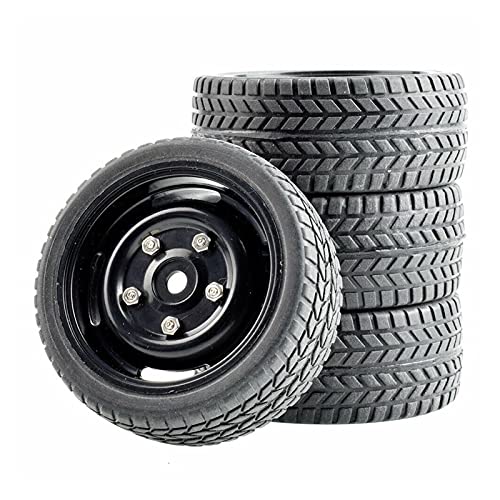 Yurefax Grip Reifen Rad Set, for HSP, for HPI, 1/10 1:10 On-Road Auto RC Rim51-6088 RC-Autoreifen(Rim51H-6088) von Yurefax