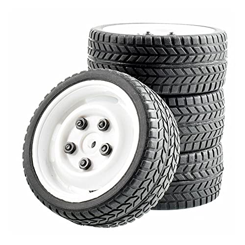 Yurefax Grip Reifen Rad Set, for HSP, for HPI, 1/10 1:10 On-Road Auto RC Rim51-6088 RC-Autoreifen(Rim51W-6088) von Yurefax
