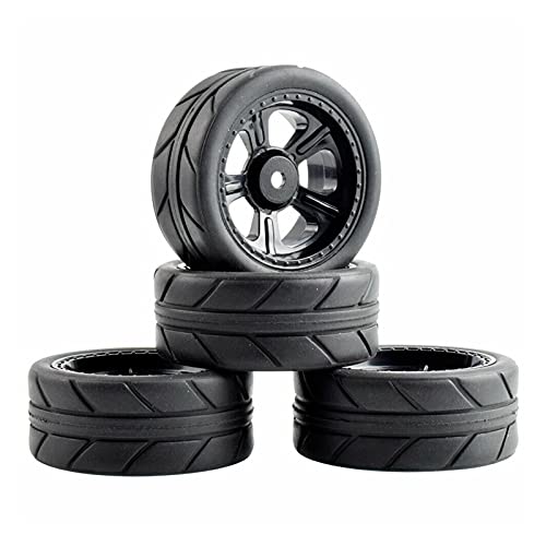 Yurefax Grip TiresTires Rad Sets, for HSP, for HPI, 1/10 1:10 On-Road Racing Car RC Rim03-6087 RC-Autoreifen(Rim03H-6087) von Yurefax