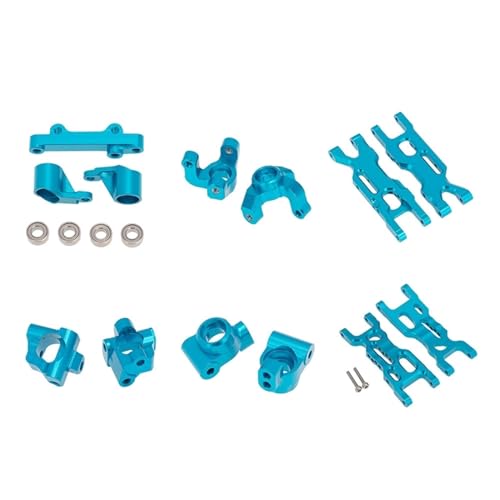 Yurefax Kit Achsschenkel Querlenkersatz, for Losi 1/18 Mini-T 2.0 2WD RC Truck Querlenkerverbindung(Blue) von Yurefax