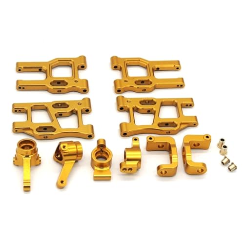 Yurefax Kit Achsschenkelblock Querlenkersatz, for LC Racing PTG-2 1/10 RC Auto-Ersatzzubehör Querlenkerverbindung(Yellow) von Yurefax