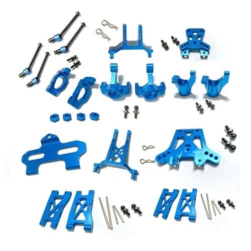 Yurefax Kit Caster Block Lenkblöcke Querlenker, for Traxxas, for LaTrax Teton 1/18 RC Auto Querlenkerverbindung(Blue) von Yurefax