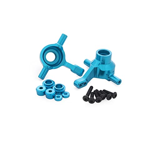 Yurefax Lenksatz aus Aluminiumlegierung, Dog Bone-Antriebswelle, Propellergelenk aufrecht, for Tamiya, for TT02-Chassis 1/10 RC On Road Car Querlenkerverbindung(Front Upright Blue) von Yurefax