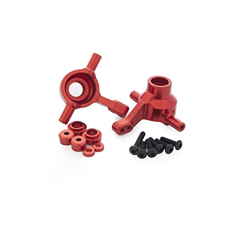Yurefax Lenksatz aus Aluminiumlegierung, Dog Bone-Antriebswelle, Propellergelenk aufrecht, for Tamiya, for TT02-Chassis 1/10 RC On Road Car Querlenkerverbindung(Front Upright Red) von Yurefax