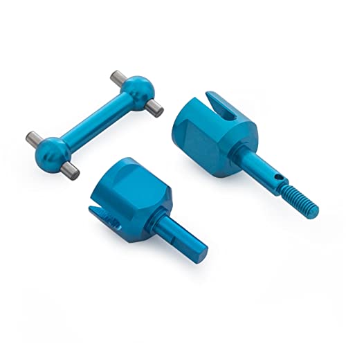 Yurefax Lenksatz aus Aluminiumlegierung, Dog Bone-Antriebswelle, Propellergelenk aufrecht, for Tamiya, for TT02-Chassis 1/10 RC On Road Car Querlenkerverbindung(Gearbox Cup Joint Bl) von Yurefax