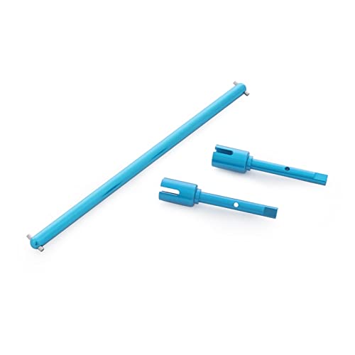 Yurefax Lenksatz aus Aluminiumlegierung, Dog Bone-Antriebswelle, Propellergelenk aufrecht, for Tamiya, for TT02-Chassis 1/10 RC On Road Car Querlenkerverbindung(Joint Shaft Blue) von Yurefax