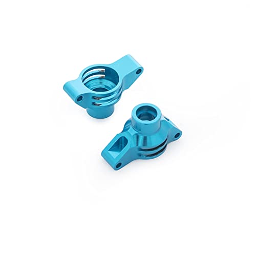 Yurefax Lenksatz aus Aluminiumlegierung, Dog Bone-Antriebswelle, Propellergelenk aufrecht, for Tamiya, for TT02-Chassis 1/10 RC On Road Car Querlenkerverbindung(Rear Upright Blue) von Yurefax