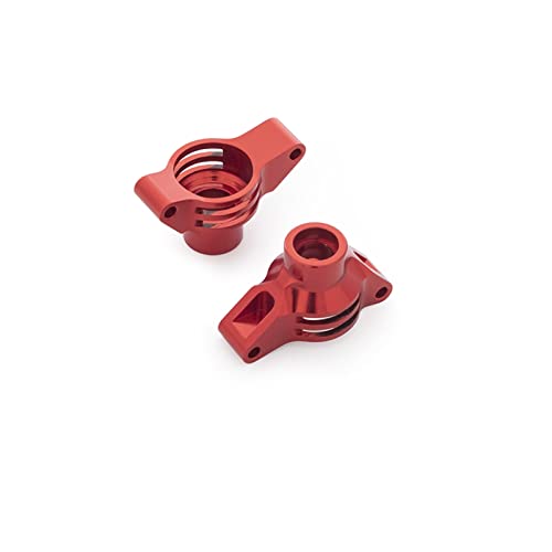 Yurefax Lenksatz aus Aluminiumlegierung, Dog Bone-Antriebswelle, Propellergelenk aufrecht, for Tamiya, for TT02-Chassis 1/10 RC On Road Car Querlenkerverbindung(Rear Upright Red) von Yurefax