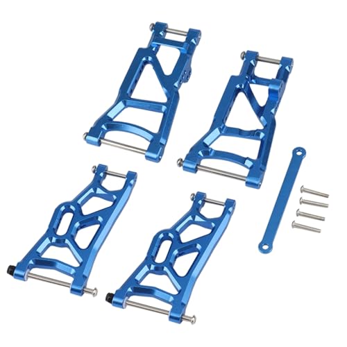 Yurefax Metall-Aufhängungsarme vorne und hinten und Spurstangensatz 1/10, for Traxxas, for 2WD Slash 2555 3631 2532 Querlenkerverbindung(Blue) von Yurefax