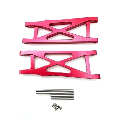 Yurefax Metall-Hinterradaufhängungsarm-Schwinge, for Losi 22S SCT 1/10 2WD Short Course Truck RC-Auto Querlenkerverbindung(Red) von Yurefax