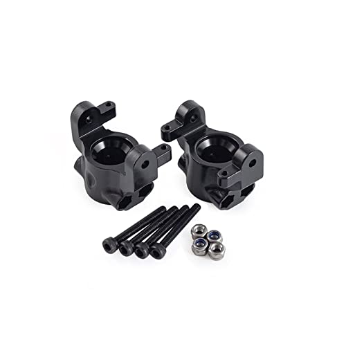 Yurefax Metall vorne hinten, for AR14B Achsgehäuse Achsschenkel C-Hub Sechskantrotor-Bremssattel, for 1/10 RC Rock Bouncer, for Axial RBX10 Ryft Querlenkerverbindung(C Hub-BK) von Yurefax