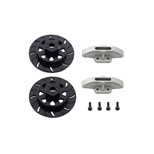 Yurefax Metall vorne hinten, for AR14B Achsgehäuse Achsschenkel C-Hub Sechskantrotor-Bremssattel, for 1/10 RC Rock Bouncer, for Axial RBX10 Ryft Querlenkerverbindung(Rotor Caliper-A) von Yurefax