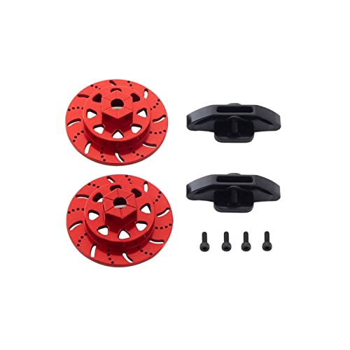 Yurefax Metall vorne hinten, for AR14B Achsgehäuse Achsschenkel C-Hub Sechskantrotor-Bremssattel, for 1/10 RC Rock Bouncer, for Axial RBX10 Ryft Querlenkerverbindung(Rotor Caliper-B) von Yurefax