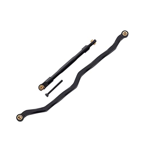 Yurefax Metall vorne hinten, for AR14B Achsgehäuse Achsschenkel C-Hub Sechskantrotor-Bremssattel, for 1/10 RC Rock Bouncer, for Axial RBX10 Ryft Querlenkerverbindung(Steering Link-BK) von Yurefax