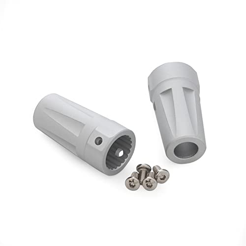 Yurefax Metallkegelrad-Antriebswelle, Achsschenkel, C-Hub-Trägerverbindungshalterungen, for AR60-Achse Axial, for Wraith RR10 Bomber Rig RC Rock Racer Querlenkerverbindung(H) von Yurefax