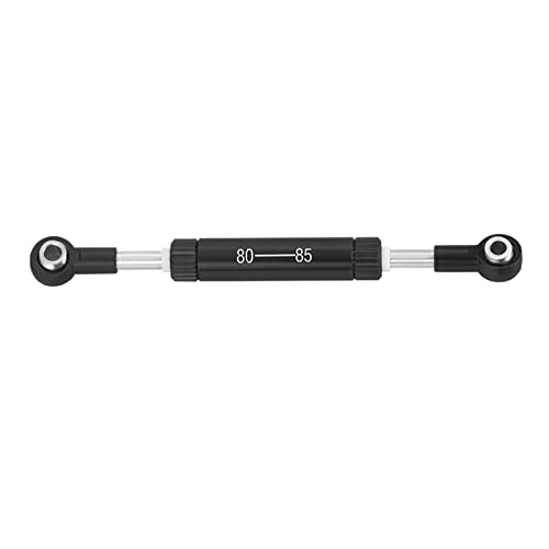 Yurefax RC Auto Lenkung Zugstange Einstellbare Länge Servos Lenkhebel RC Crawler Fernbedienung Spielzeug Auto, for SCX10 TRX4 Querlenkerverbindung(80-85mm Black) von Yurefax