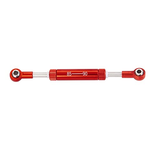 Yurefax RC Auto Lenkung Zugstange Einstellbare Länge Servos Lenkhebel RC Crawler Fernbedienung Spielzeug Auto, for SCX10 TRX4 Querlenkerverbindung(85-90mm Red) von Yurefax