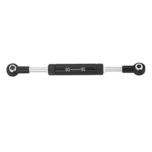 Yurefax RC Auto Lenkung Zugstange Einstellbare Länge Servos Lenkhebel RC Crawler Fernbedienung Spielzeug Auto, for SCX10 TRX4 Querlenkerverbindung(90-95mm Black) von Yurefax