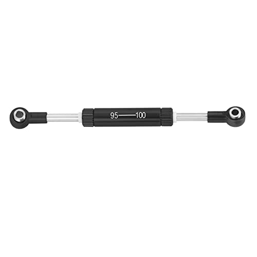 Yurefax RC Auto Lenkung Zugstange Einstellbare Länge Servos Lenkhebel RC Crawler Fernbedienung Spielzeug Auto, for SCX10 TRX4 Querlenkerverbindung(95-100mm Black) von Yurefax