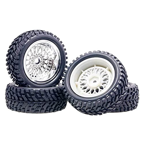 Yurefax Rallye-Gummireifen, Offset 3 mm/6 mm/9 mm, for HSP, 1:10 On-Road Rally Car RC 2084-7004 RC-Autoreifen(2084-7004-Offset3mm) von Yurefax