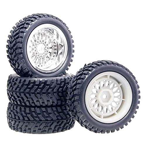 Yurefax Rallye-Gummireifen, Offset 3 mm/6 mm/9 mm, for HSP, 1:10 On-Road Rally Car RC 2084-7004 RC-Autoreifen(2084-7004-Offset6mm) von Yurefax