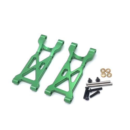 Yurefax Schwingarme for die Hinterradaufhängung aus Aluminiumlegierung, for Wltoys, for 104001 1/10 RC-Auto Querlenkerverbindung(Green) von Yurefax