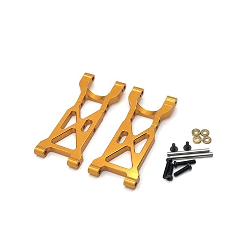 Yurefax Schwingarme for die Hinterradaufhängung aus Aluminiumlegierung, for Wltoys, for 104001 1/10 RC-Auto Querlenkerverbindung(Yellow) von Yurefax