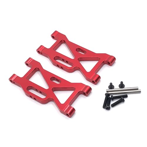 Yurefax Schwingarme for die Vorderradaufhängung aus Aluminiumlegierung, for Wltoys, for 104001 1/10 RC-Auto Querlenkerverbindung(Red) von Yurefax