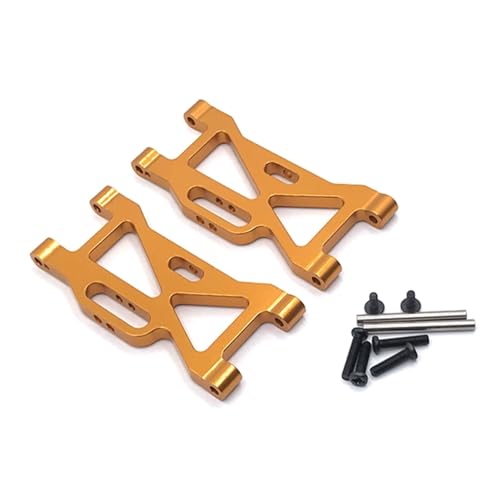Yurefax Schwingarme for die Vorderradaufhängung aus Aluminiumlegierung, for Wltoys, for 104001 1/10 RC-Auto Querlenkerverbindung(Yellow) von Yurefax