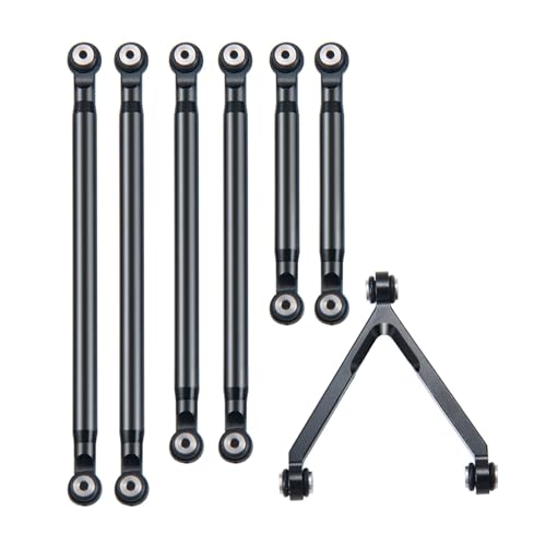 Yurefax Verbindungsstange aus Aluminiumlegierung, Lenkgestänge, Zugstange, unmontierter Bausatz 1/24, for Axial SCX24 AXI00002 RC-Auto Querlenkerverbindung Yurefax Verbindungsstange aus Aluminiumlegierung, Lenkgestänge, Zugstange, unmontierter Bausatz 1/24, for Axial SCX24 AXI00002 RC-Auto Querlenkerverbindung von Yurefax