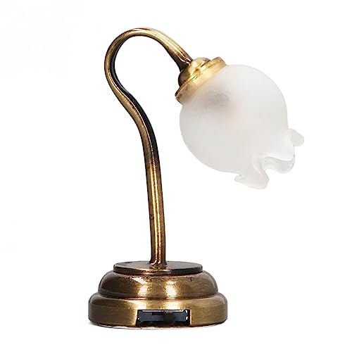 1:12 Puppenhaus Miniaturtischlampe, Blumenform Weiche Beleuchtungssimulation Schreibtisch Lampe Dollhouse Dekor 1:12 Puppenhaus Miniaturtischlampe, Blumenform Weiche Beleuchtungssimulation Schreibtisch Lampe Dollhouse Dekor von Yusat