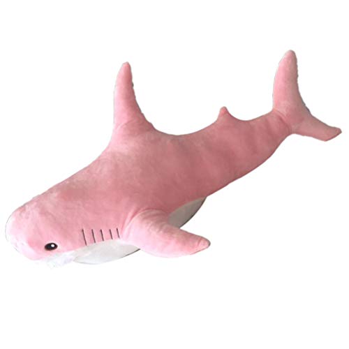 Yusat 45 cm Cartoon-Hai-Plüschtier, Ozean-Wassertiere, Hai-Puppe, Kinder-Plüschtier, Kuscheltiere (Rosa) von Yusat