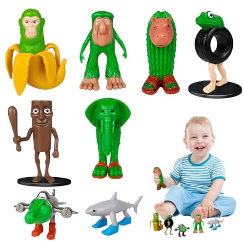 8PCS Tung Tung Tung Tung Sahur, Italian Brainrot Figuren, Tralalero Tralala Figur, Italian Brainrot Meme Shark Figures, Brainrot Animals Figurines, Sammler-Actionfiguren, Hai, AFFE und mehr 8PCS Tung Tung Tung Tung Sahur, Italian Brainrot Figuren, Tralalero Tralala Figur, Italian Brainrot Meme Shark Figures, Brainrot Animals Figurines, Sammler-Actionfiguren, Hai, AFFE und mehr von YushengTai