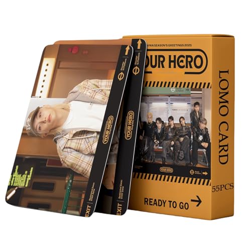 Yuto Stray Kids Album Your Hero 55 Stück Fotokarten Stray Kids Album Your Hero Fotokarten, 8,9 x 6,3 x 1,8 cm, bunte Retro-Fotokarte, Sammlerstück von Yuto