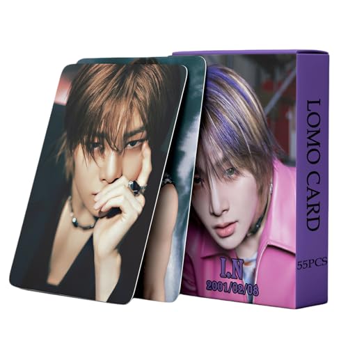 Stray Kids Photocards 55 PCS Stray Kids Album Photo Cards Stray Kids Kpop Gift Lomo Cards Merch for Boys and Girls (I.N) von Yuto