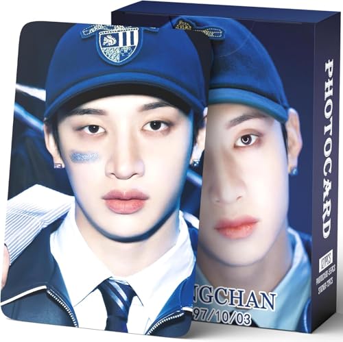 Yuto Stray Kids Photocards 127 PCS Stray Kids Hollow Photo Cards Dominate World Tour Photocards Lomo Card Gift Lomo Cards Merch for Boys and Girls (Bang Chan) von Yuto