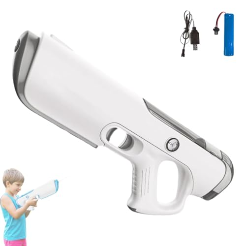 Automatische Wasserpistole Elektrisch für Erwachsene und Kinder,350ml Große Kapazität Elektrische Wasserpistole,Wasserspritzpistole Elektrische Max Range 33ft,für Strandpool Wasserspaß Spielzeug (B) Automatische Wasserpistole Elektrisch für Erwachsene und Kinder,350ml Große Kapazität Elektrische Wasserpistole,Wasserspritzpistole Elektrische Max Range 33ft,für Strandpool Wasserspaß Spielzeug (B) von YuuFcy