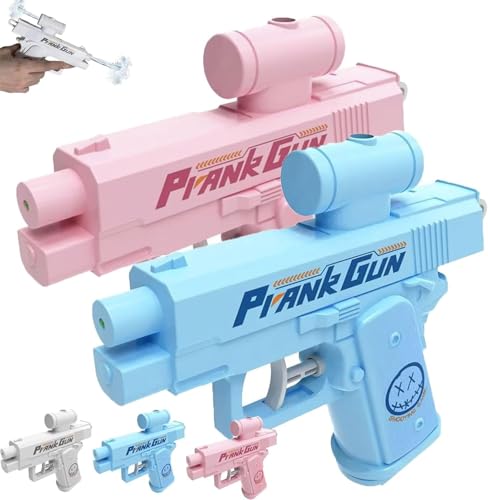 Prank Water Gun, Prank Gun, Prank Squirt Gun, Zwei-Wege Kreativer Wassersprinkler, Streich-Wasserpistole, Lustige Wasserpistole für Erwachsene und Kinder (Rosa+Blau) von YuuFcy