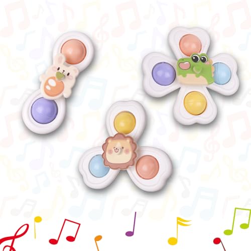 Saugnapf Spielzeug Baby, 3 Stück Sensorik Drehspielzeug Spinner Baby, Sensorisches Badespielzeug für Bad Fenster Hochstuhl Reise, Lernspielzeug für Kleinkinder Geburtstagsgeschenk Saugnapf Spielzeug Baby, 3 Stück Sensorik Drehspielzeug Spinner Baby, Sensorisches Badespielzeug für Bad Fenster Hochstuhl Reise, Lernspielzeug für Kleinkinder Geburtstagsgeschenk von Yuuchoringee