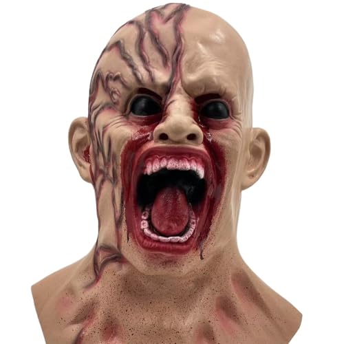 Yuulibux Halloween Biohazard Vampir Zombie Masken für Kostüm Party Teufel Untote Kopf Requisite von Yuulibux