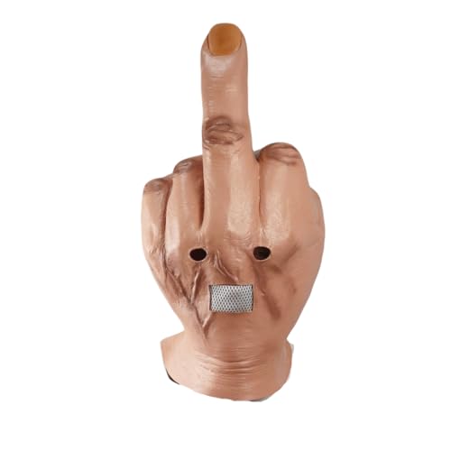 Yuulibux Wiederverwendbare Masken für Halloween-Kostüm, neuartige Mittelfingermaske für Bar, DJ-Party, lustige Gesichtsmasken Yuulibux Wiederverwendbare Masken für Halloween-Kostüm, neuartige Mittelfingermaske für Bar, DJ-Party, lustige Gesichtsmasken von Yuulibux
