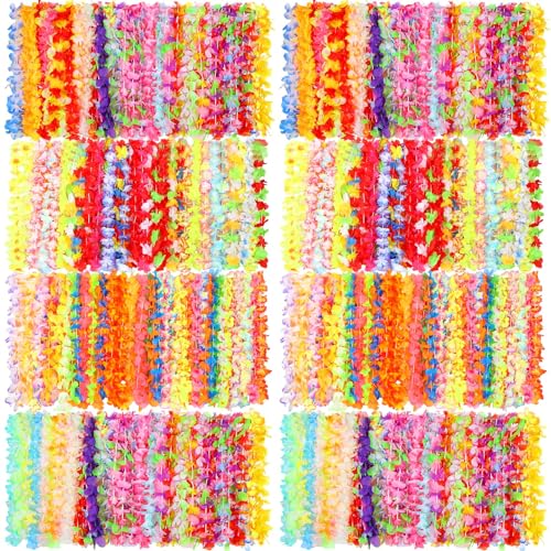 Yuxung Hawaiianische Leis-Halskette, Luau-Leis-Halskette, hawaiianische Blume, tropische Blumen-Halskette für Kinder und Erwachsene, Luau, Urlaub, Hochzeit, Strand, Geburtstag, Party, Dekoration Yuxung Hawaiianische Leis-Halskette, Luau-Leis-Halskette, hawaiianische Blume, tropische Blumen-Halskette für Kinder und Erwachsene, Luau, Urlaub, Hochzeit, Strand, Geburtstag, Party, Dekoration von Yuxung