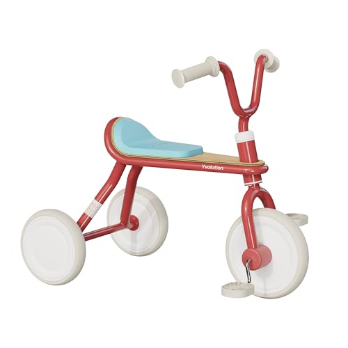 Yvolution Classic Trike Red - Bequeme verblasste Handgriffe, Holzeinsatz, kompakte Stahlkonstruktion, pannensichere Eva-Räder Yvolution Classic Trike Red - Bequeme verblasste Handgriffe, Holzeinsatz, kompakte Stahlkonstruktion, pannensichere Eva-Räder von Yvolution