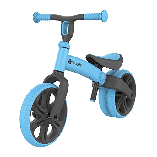 Yvolution Laufrad Junior (Farbe blau, Belastbarkeit bis zu 20 kg, mit verstellbaren Sitz und Lenker, pannensichere Räder) 5024450 von Yvolution