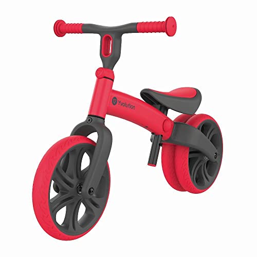 Yvolution Laufrad Junior (Farbe rot, Belastbarkeit bis zu 20 kg, mit verstellbaren Sitz und Lenker, pannensichere Räder) 5024453 von Yvolution