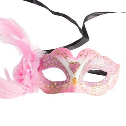 Ywmsfl Festival Performances Gesicht Kostüm halbes Gesicht Halloween Karneval Maskerade Party Hochzeit Gesicht von Ywmsfl