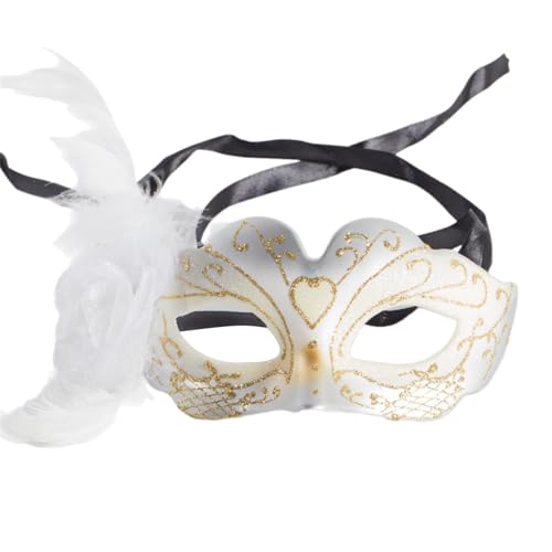Ywmsfl Festival Performances Gesicht Kostüm halbes Gesicht Halloween Karneval Maskerade Party Hochzeit Gesicht von Ywmsfl