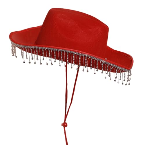 Ywmsfl Fransen Strass Hut für Frauen Cosplay Kostüm Hut Junggesellinnenabschied Kopfbedeckung Hochzeit Party Zubehör Ywmsfl Fransen Strass Hut für Frauen Cosplay Kostüm Hut Junggesellinnenabschied Kopfbedeckung Hochzeit Party Zubehör von Ywmsfl