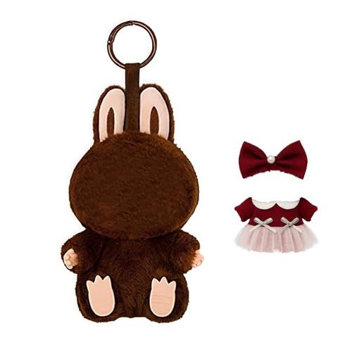 Ywwltt Plüsch Schlüsselanhänger + Kleidung, weiches Kuscheltier, Monster Keychain, Plüschpuppe für Kinder, Taschen, Rucksäcke, Sammler, Fans, Geschenkidee für Jungen und Mädchen (C) von Ywwltt